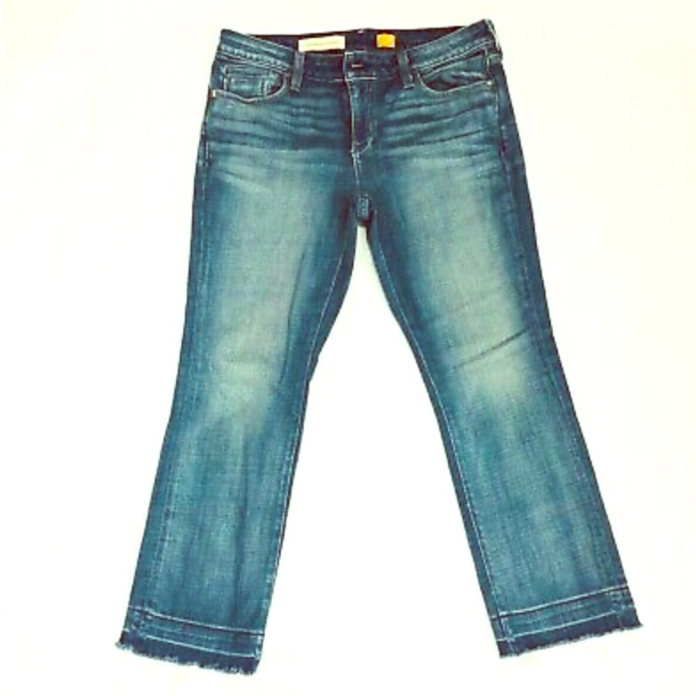 ANTHROPOLOGY Pilcro Cropped Raw Hem Jeans